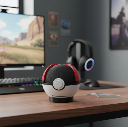 Soporte Pokeball Para Alexa Echo Dot